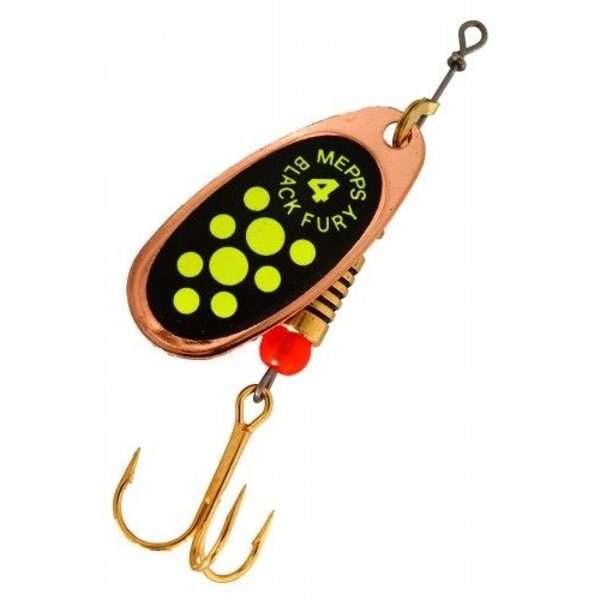 Spinner Mepps Black Fury 4 Copper/ Chartreuse Dot (8g)  