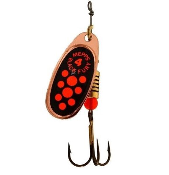 Spinner Mepps Black Fury 4 Copper/ Red Dot (8g) 