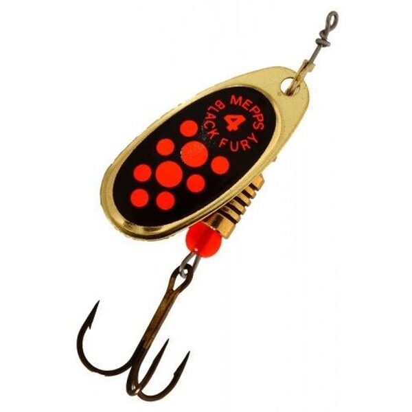 Spinner Mepps Black Fury 4 Gold/ Red Dot (8g)  
