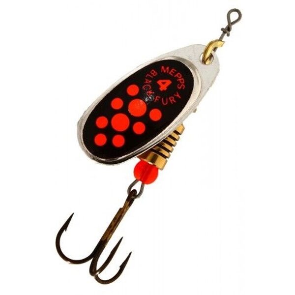 Spinner Mepps Black Fury 4 Silver/ Red Dot (8g)  