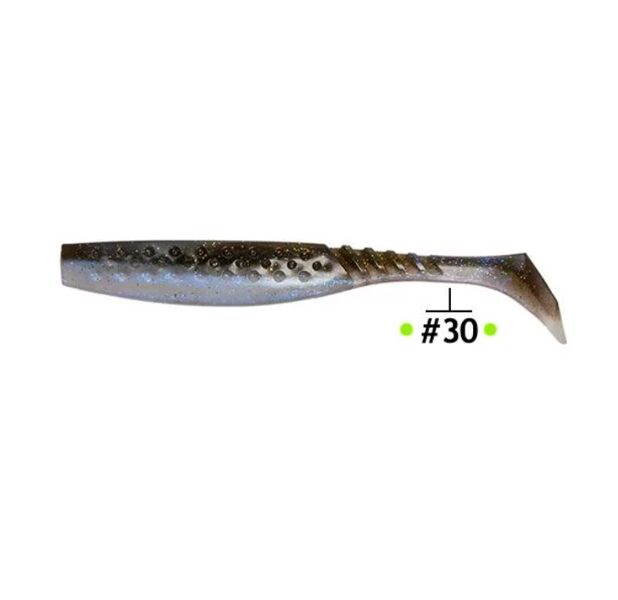 Gumijas zivtiņas FRAPP Funky Shad 4 #30 (10cm, 5.8g, 6pcs)