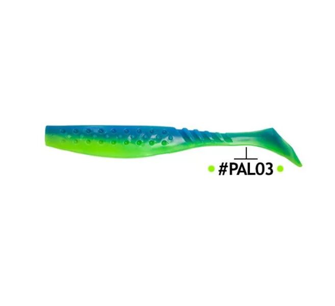 Gumijas zivtiņas FRAPP Funky Shad 4 #PAL03 (10cm, 5.8g, 6pcs)