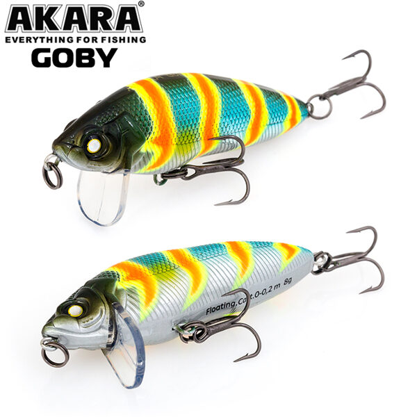 Vobleris Akara Goby 65F #A106 (65mm, 8g, 0-0.2m, Floating)