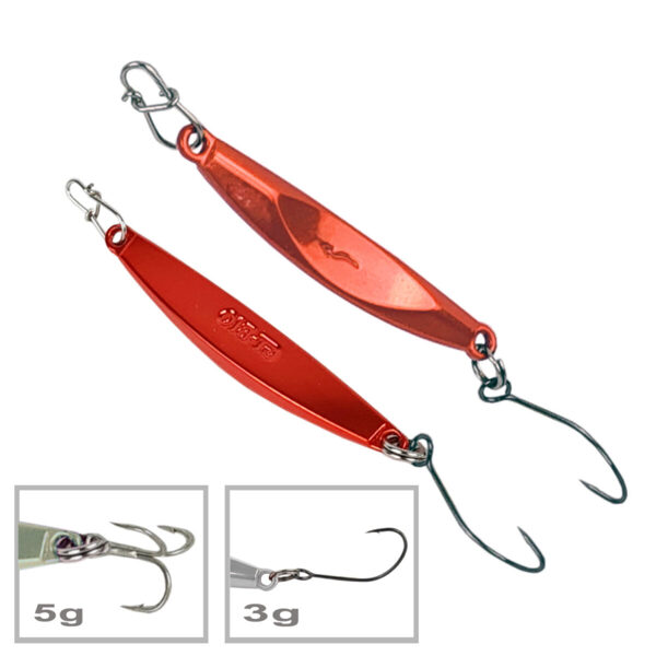 Ice fishing lure GT-BIO Metal Jig 3# 4,5cm 5g ,Orange
