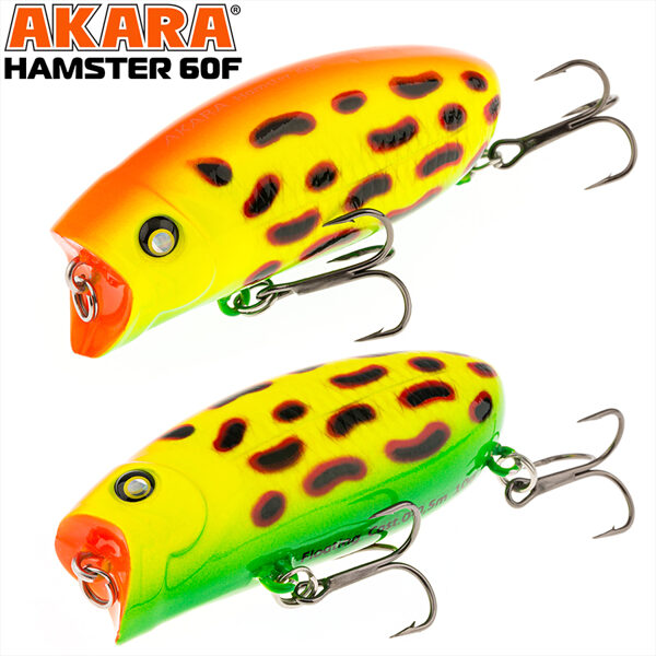 Vobleris Akara Hamster 60F #A37 (60mm, 10g, 0-0.5m, Floating)