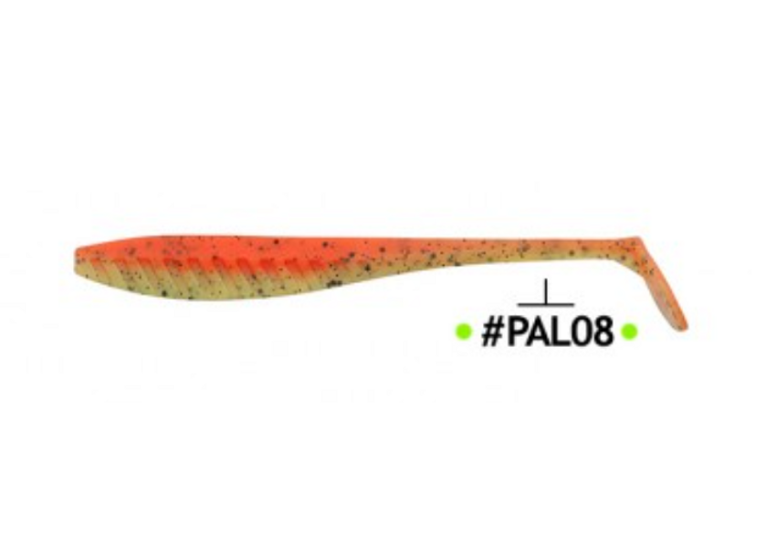 Gumijas zivtiņas FRAPP Hustle Minnow 4 #PAL08 (10cm, 4.5g, 6pcs)