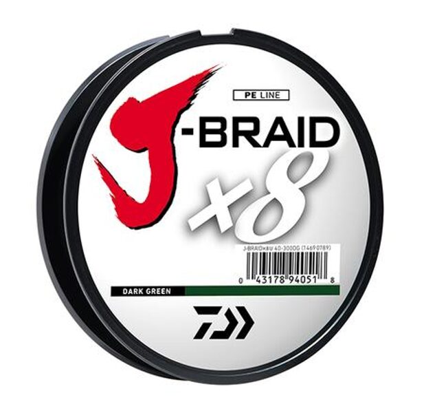 Pītā aukla DAIWA J-BRAID X8 BRAIDED LINE 300m