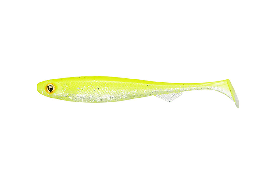 Gumijas zivtiņa FOX Rage Slick Shad 13cm 12g Ultra UV Chartreuse Ayu