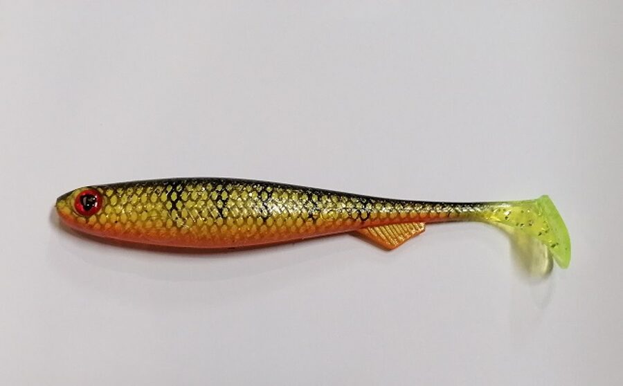 Gumijas zivtiņa FOX Rage Slick Shad 13cm 12g Ultra UV Natural Perch