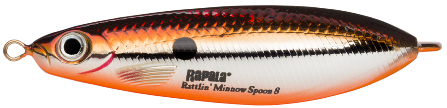 Rapala Rattlin Minnow Spoon RMSR08-SBR (8cm, 16g, Sinking) 