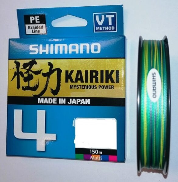 Line Shimano Kairiki 4 150m (0.06-0.315mm, Multi Color)
