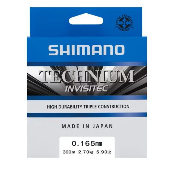 Aukla monofīlā Shimano Technium Invisitec 300m 0,165-0,405mm Grey 