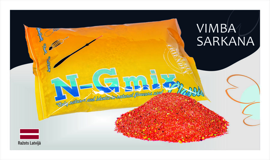 Zivju papildbarība N-G mix Vimba Sarkana 1 kg