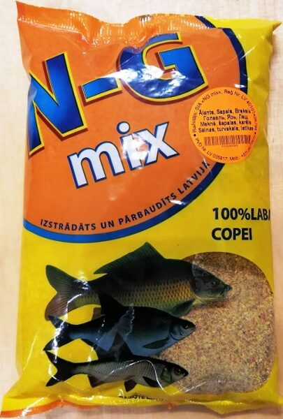 Zivju papildbarība N-G mix Alants, Sapals, Breksis 1 kg