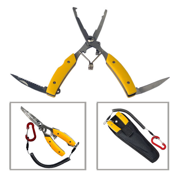 Universal fishing pliers 16.5 cm with cable 